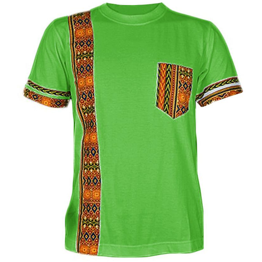 short sleeved african men clothing