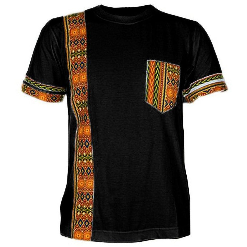 short sleeved african men clothing