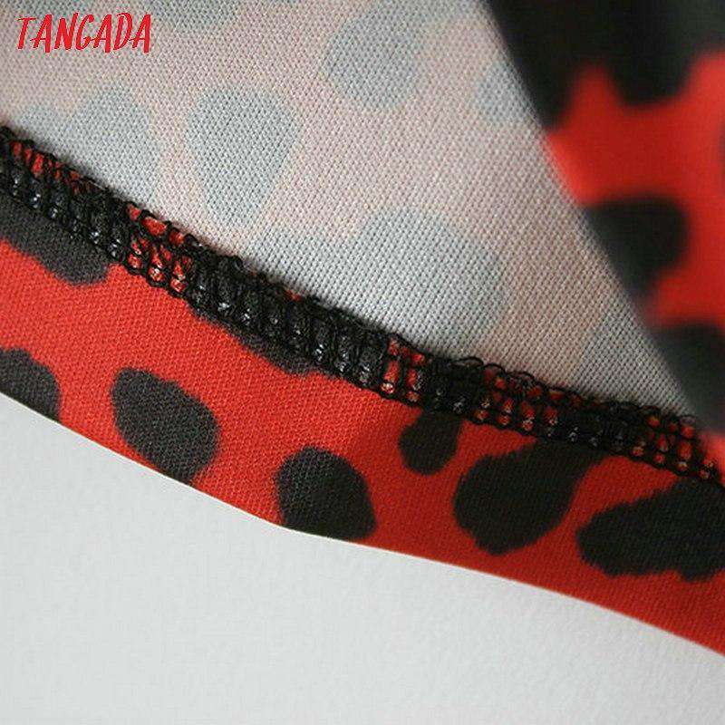 Tangada frauen leopard muster sweatshirts