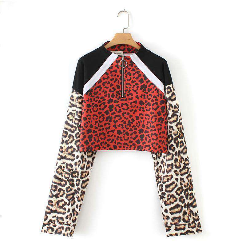 Tangada frauen leopard muster sweatshirts