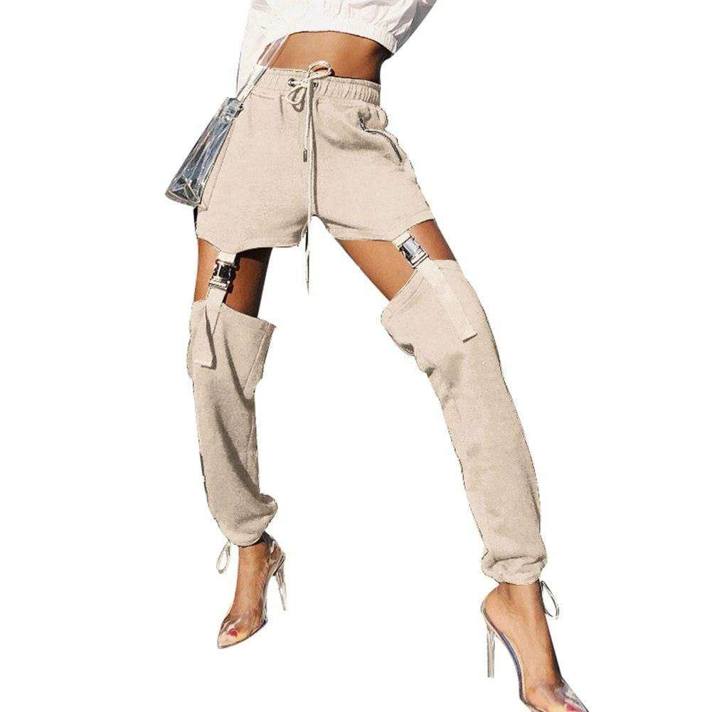 Zippered High Waist Pants