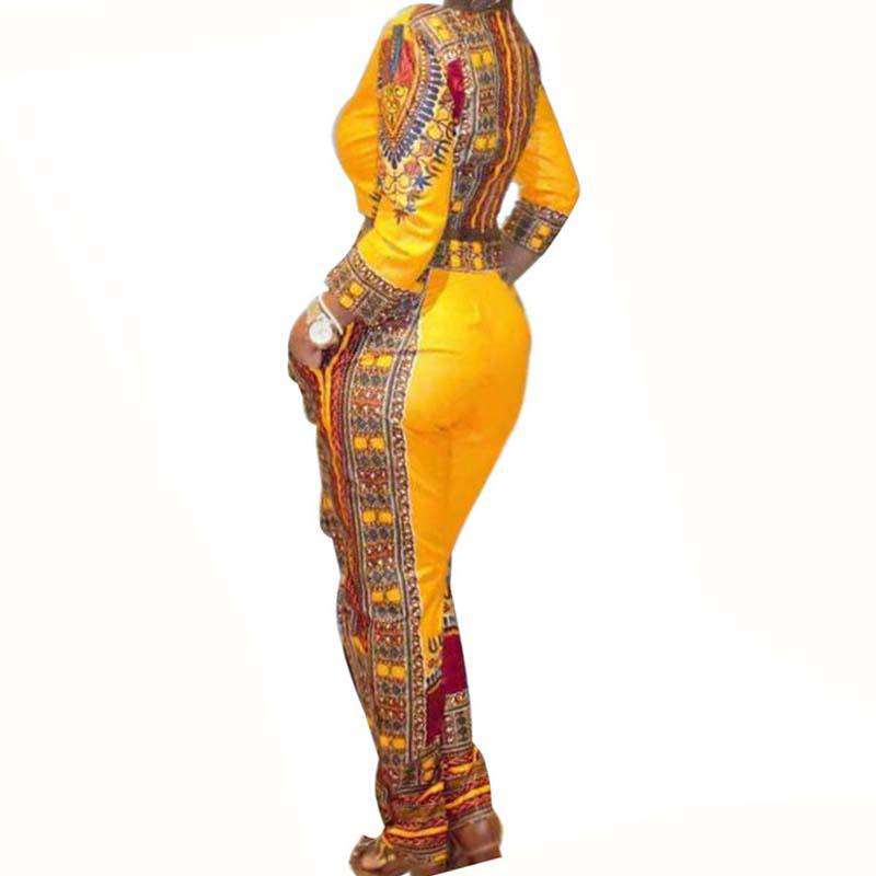 Yellow African-Style jumpsuit