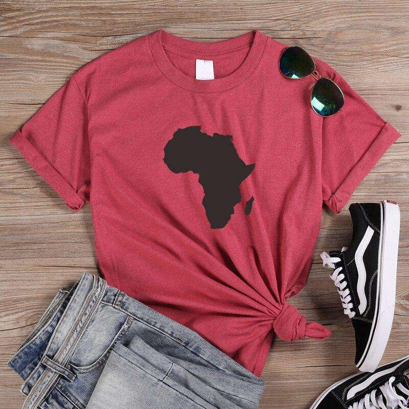 Africa Map T Shirt