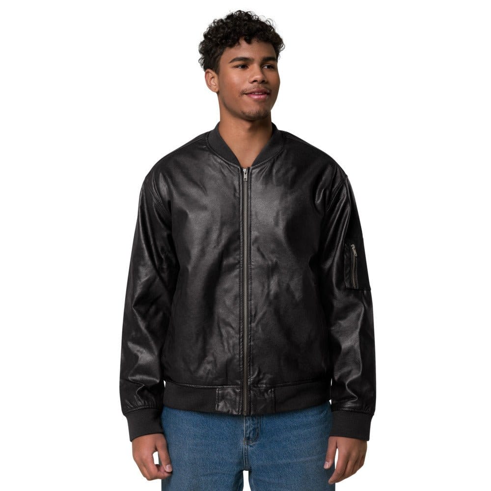 African Boy Leather Bomber Jacket