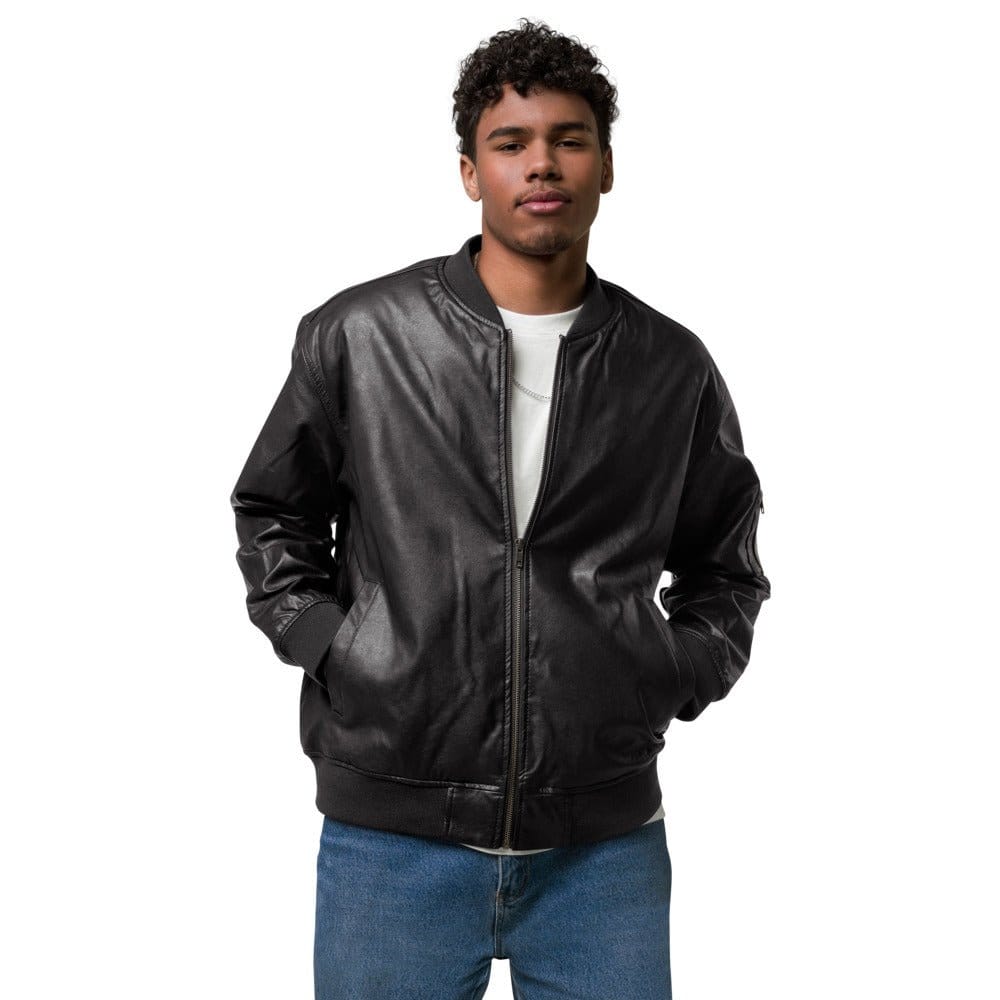 African Boy Leather Bomber Jacket