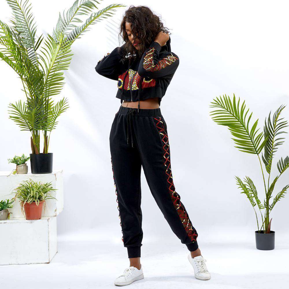 African Tracksuit two piece set