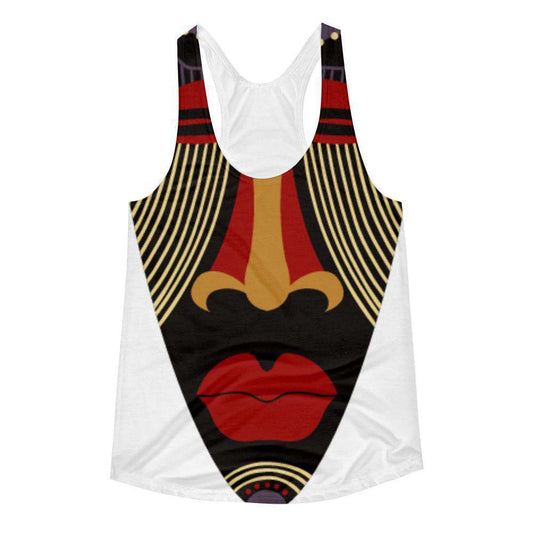 Afro Head Women's Racerback Tank