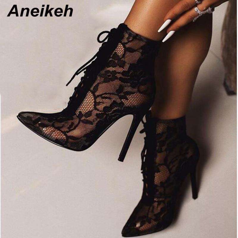 Aneikeh Mesh High Heels