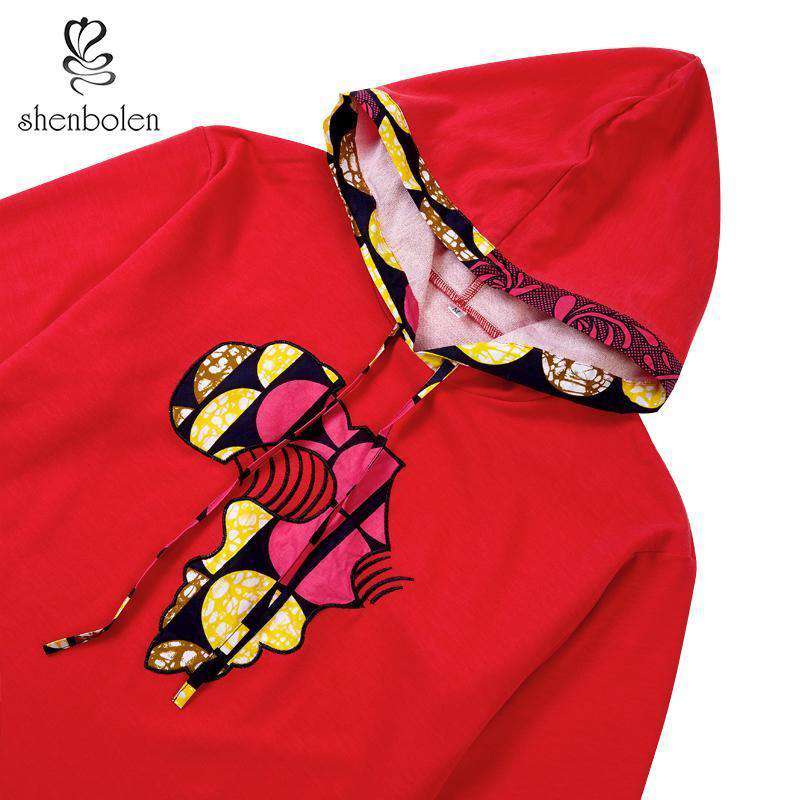 Autumn ankara Sweatshirt wax cotton fabric High Quality