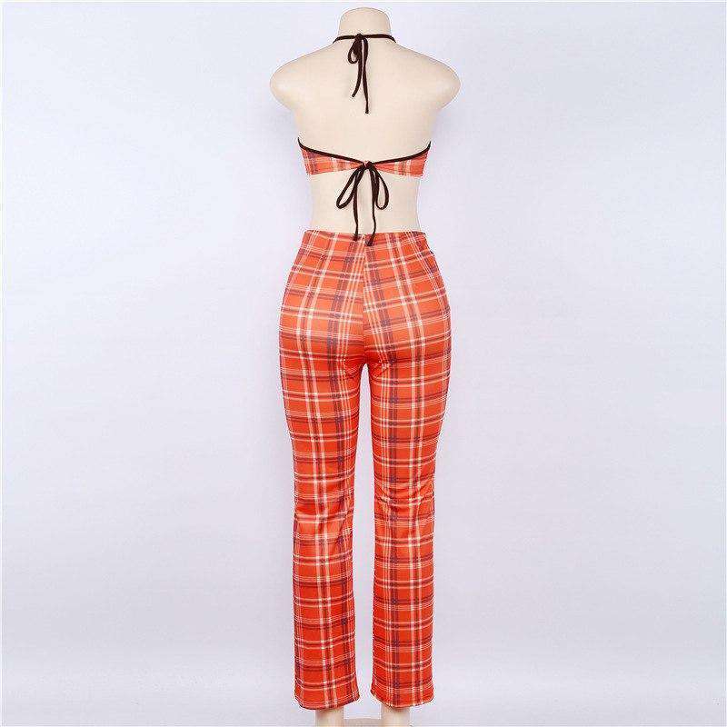 Backless Crop-Top & highwaist pants