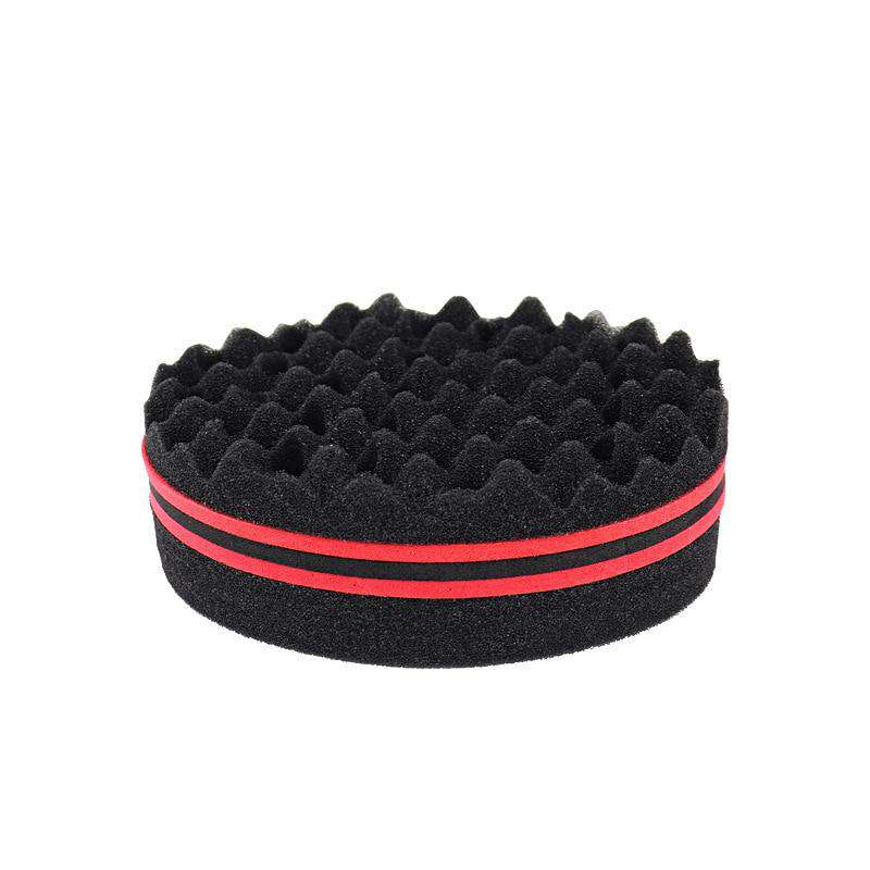 Barber Double Sided Magic Twist Hair Brush Sponge Afro Coil Hair Pick Comb Wave Dread Sponge Brushes For Hairdressing Styling