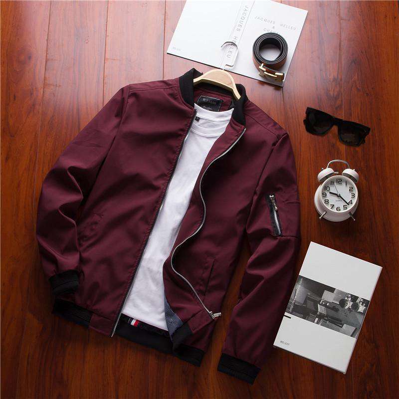 Bomber Zipper Jacket Casual