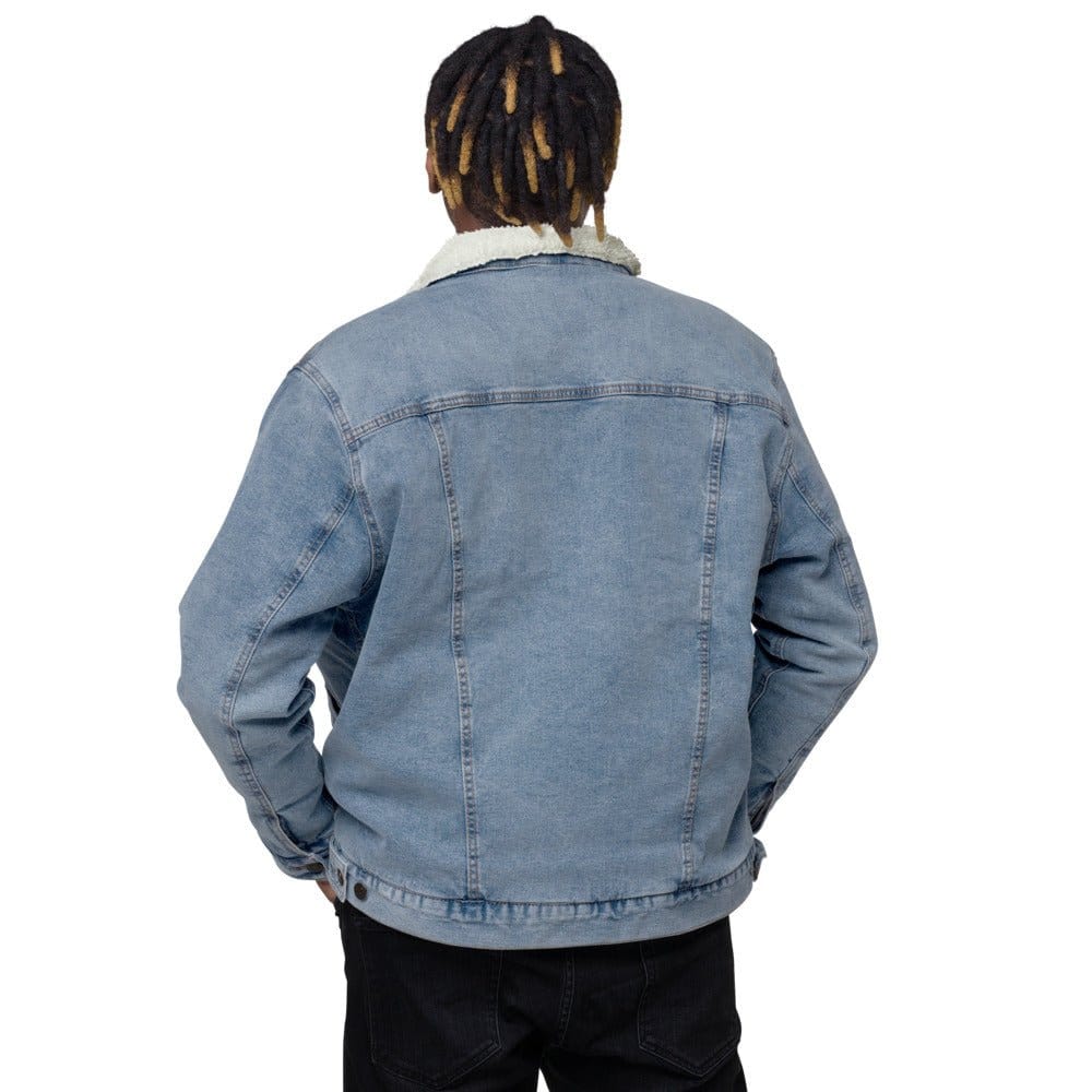 Born Africa denim sherpa jacket