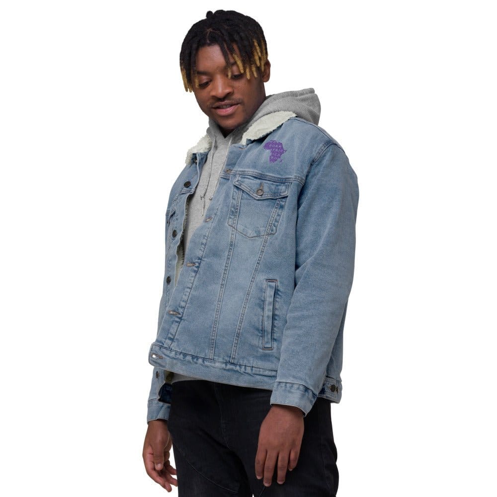 Born Africa denim sherpa jacket