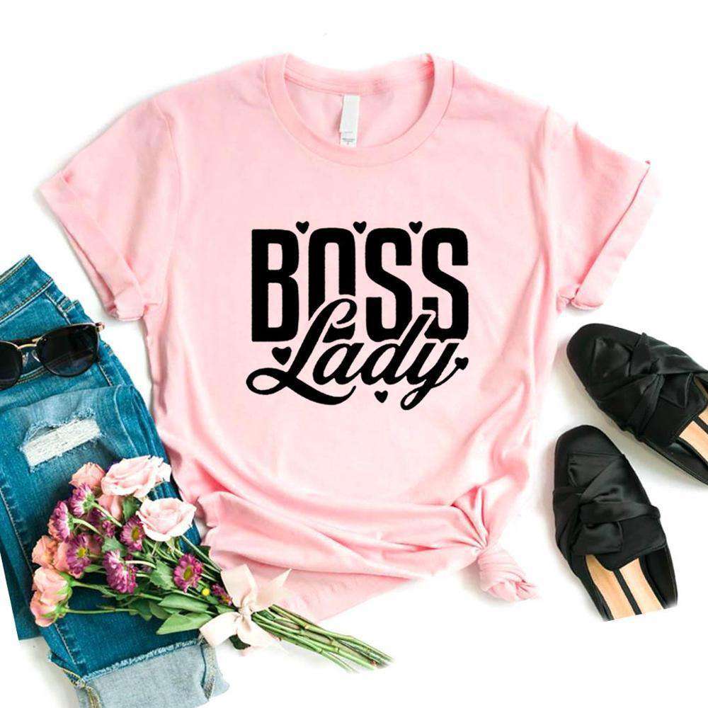 Boss Lady Print Women Tshirts