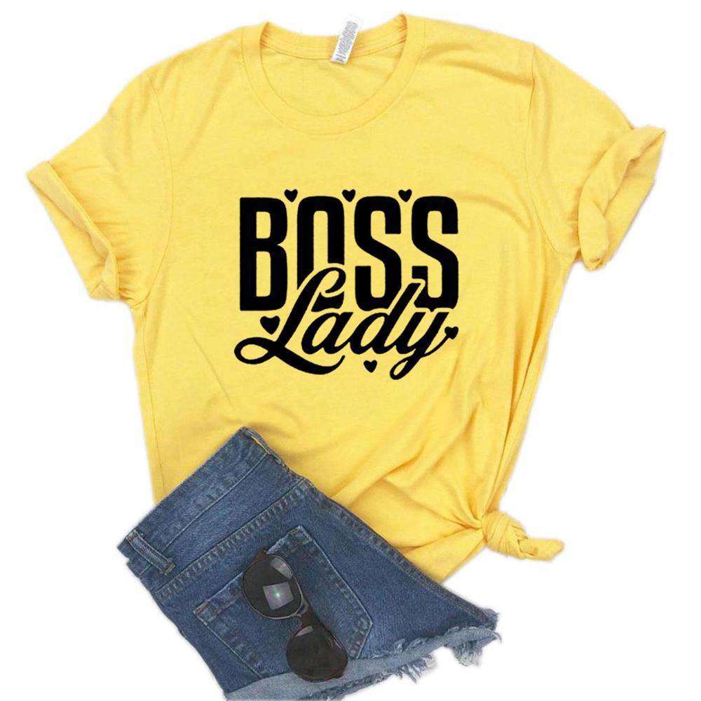 Boss Lady Print Women Tshirts