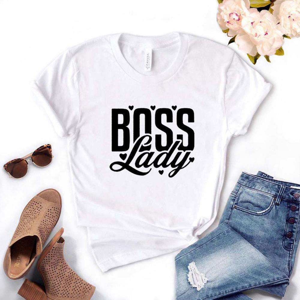 Boss Lady Print Women Tshirts