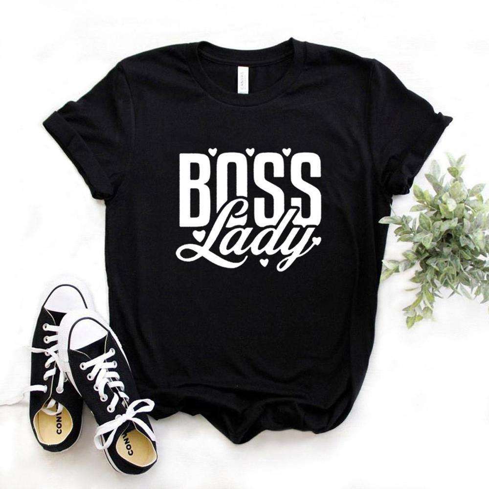 Boss Lady Print Women Tshirts