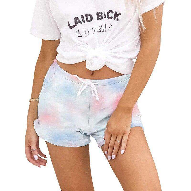 Casual Tie-dyed Shorts