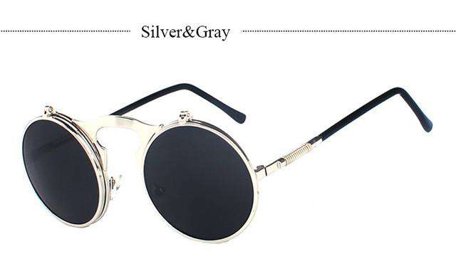 Classic Retro Brand Steampunk Sunglasses