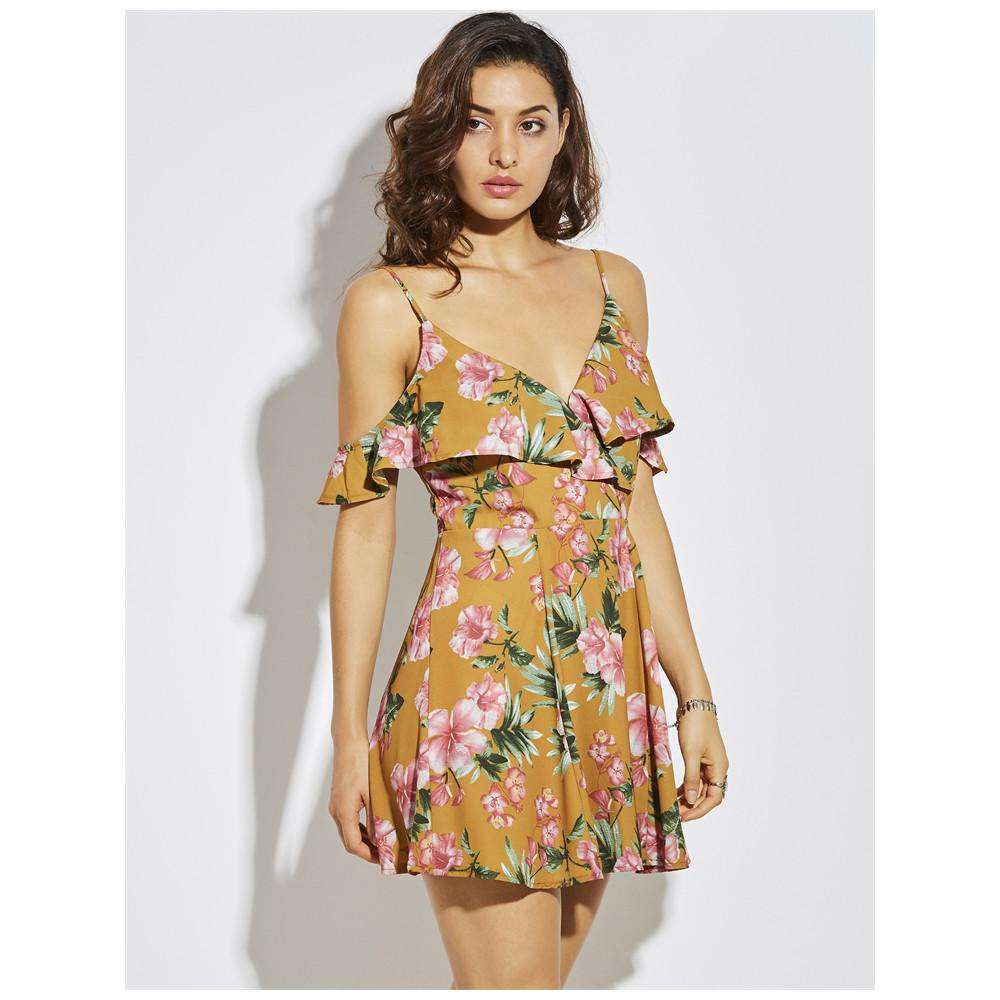 Cotton Yellow Slip Dress