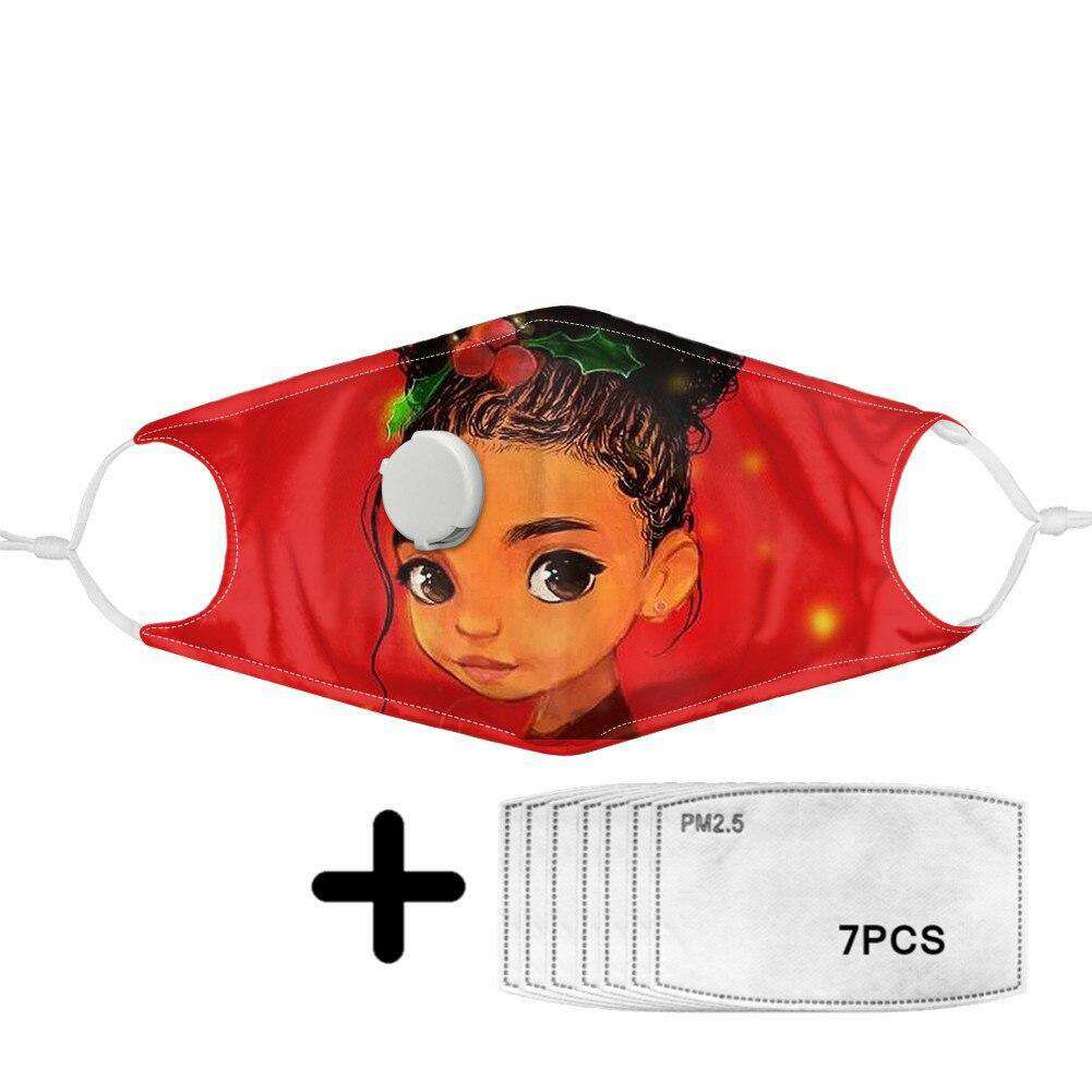 Cute African Girls Print Mask