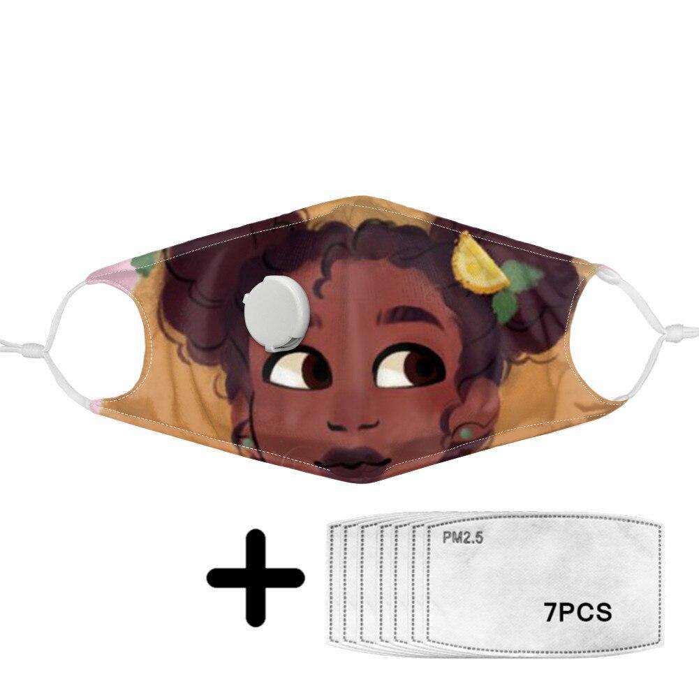 Cute African Girls Print Mask