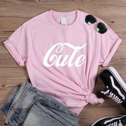 Cute Letter Print Tshirt