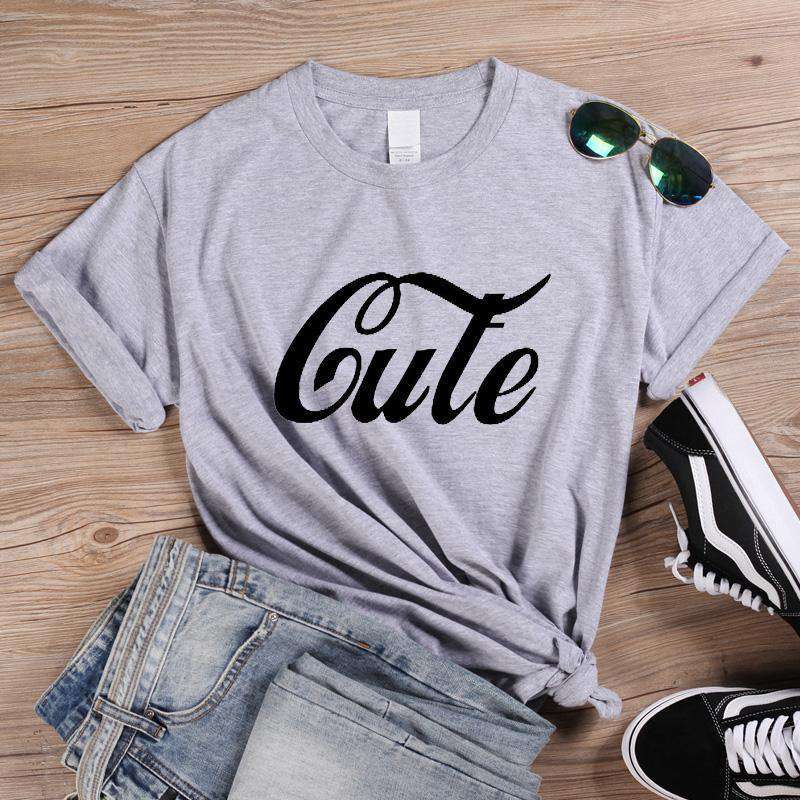 Cute Letter Print Tshirt