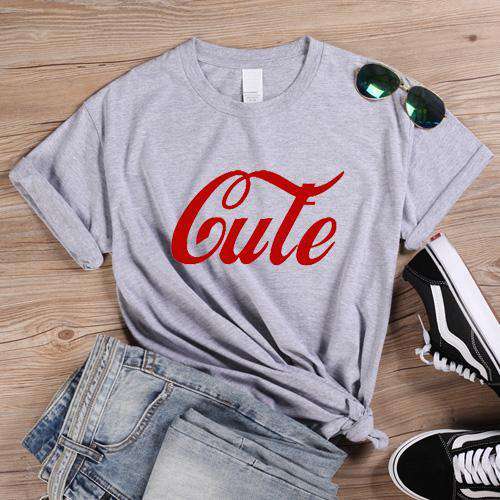 Cute Letter Print Tshirt