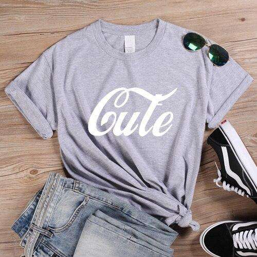 Cute Letter Print Tshirt