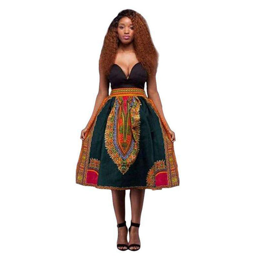 Dashiki Hippie High Waist Dress