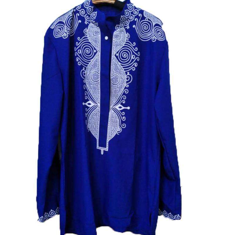 Dashiki Print Long Pullover