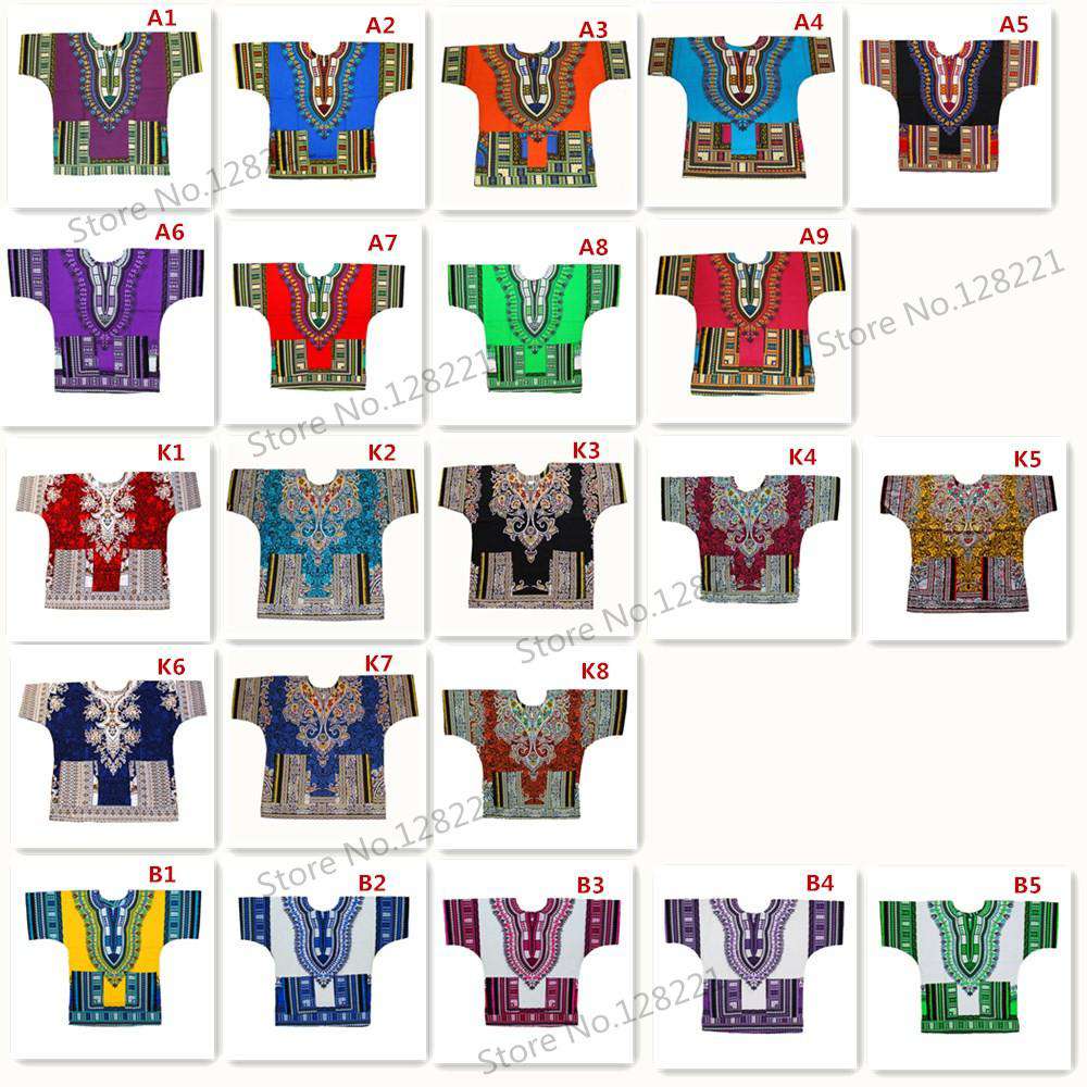 Dashiki Traditionelle Print T-shirt Für Männer Frauen