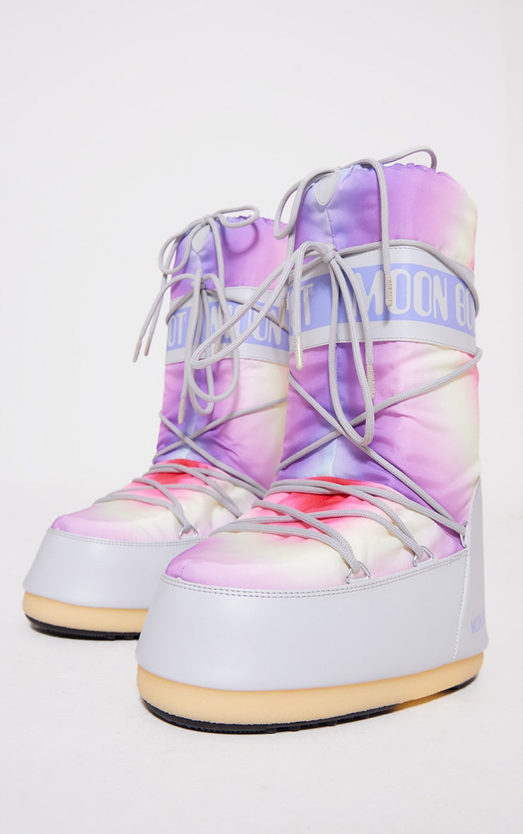 Grey Moon Boot Icon Tie Dye - HCWP 