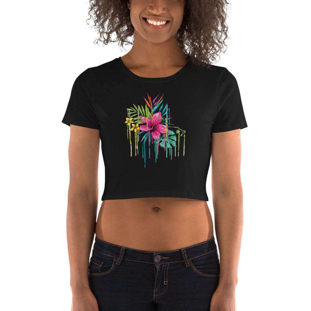 Flower Drip Women’s Crop Tee