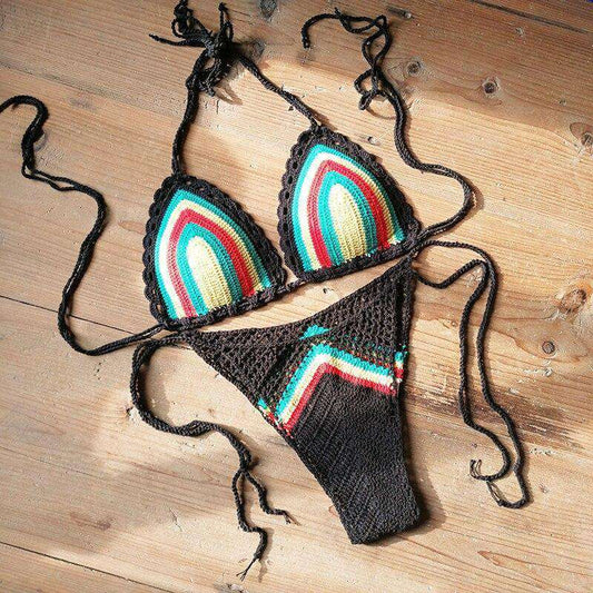 Häkel Rasta Bikini Set