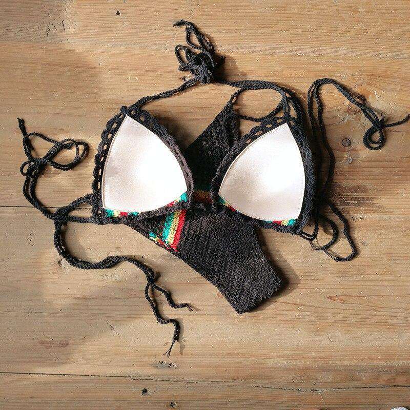 Häkel Rasta Bikini Set