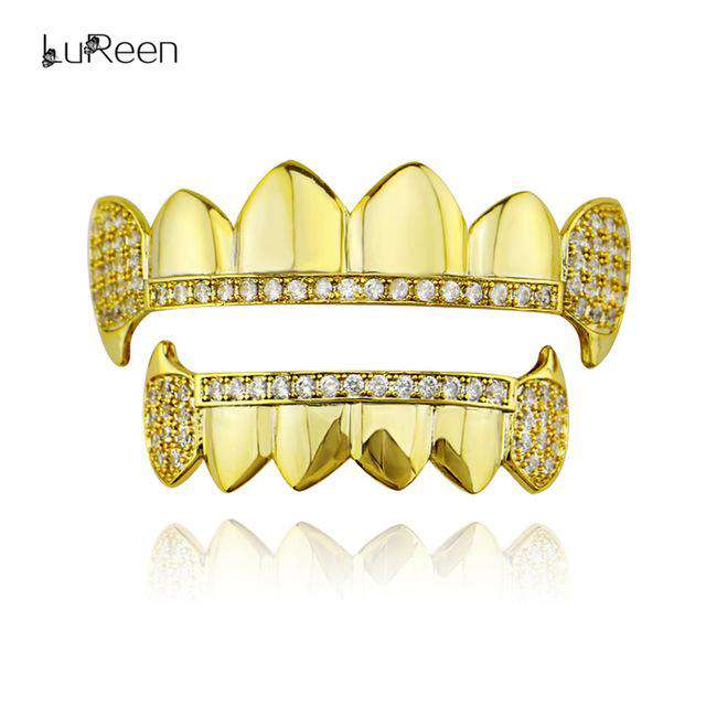 Hiphop Gold Iced Grills