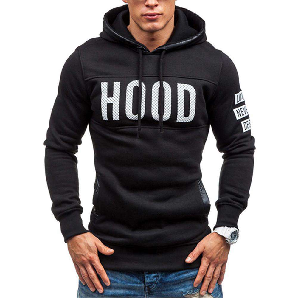 Hood Letter Print Moletom Hoodie