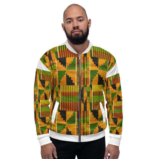 Kente Unisex Bomber Jacket