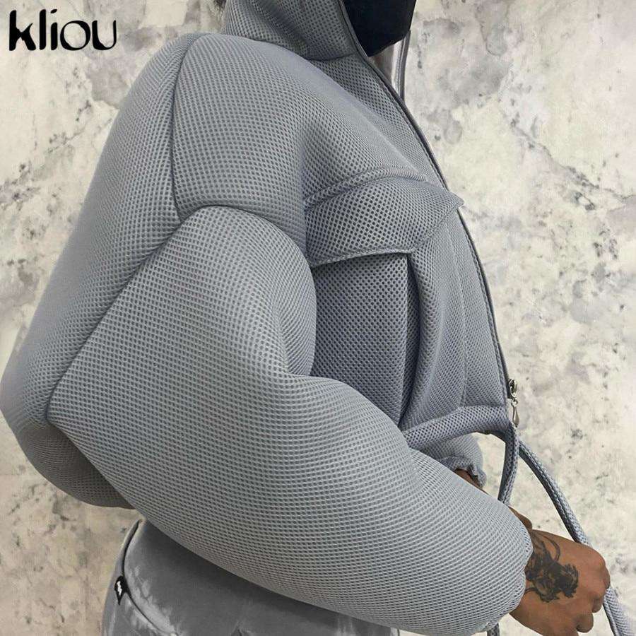 Kliou Mesh Crop Jacket