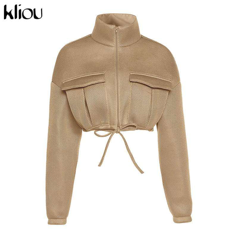 Kliou Mesh Crop Jacket