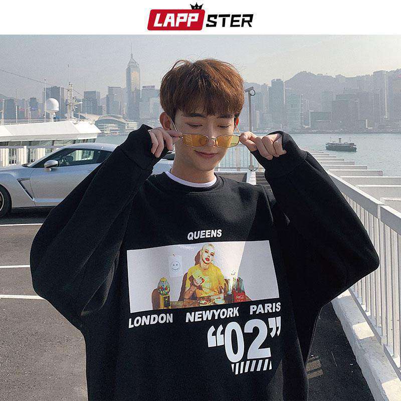 LAPPSTER Men Streetwear Hoodies