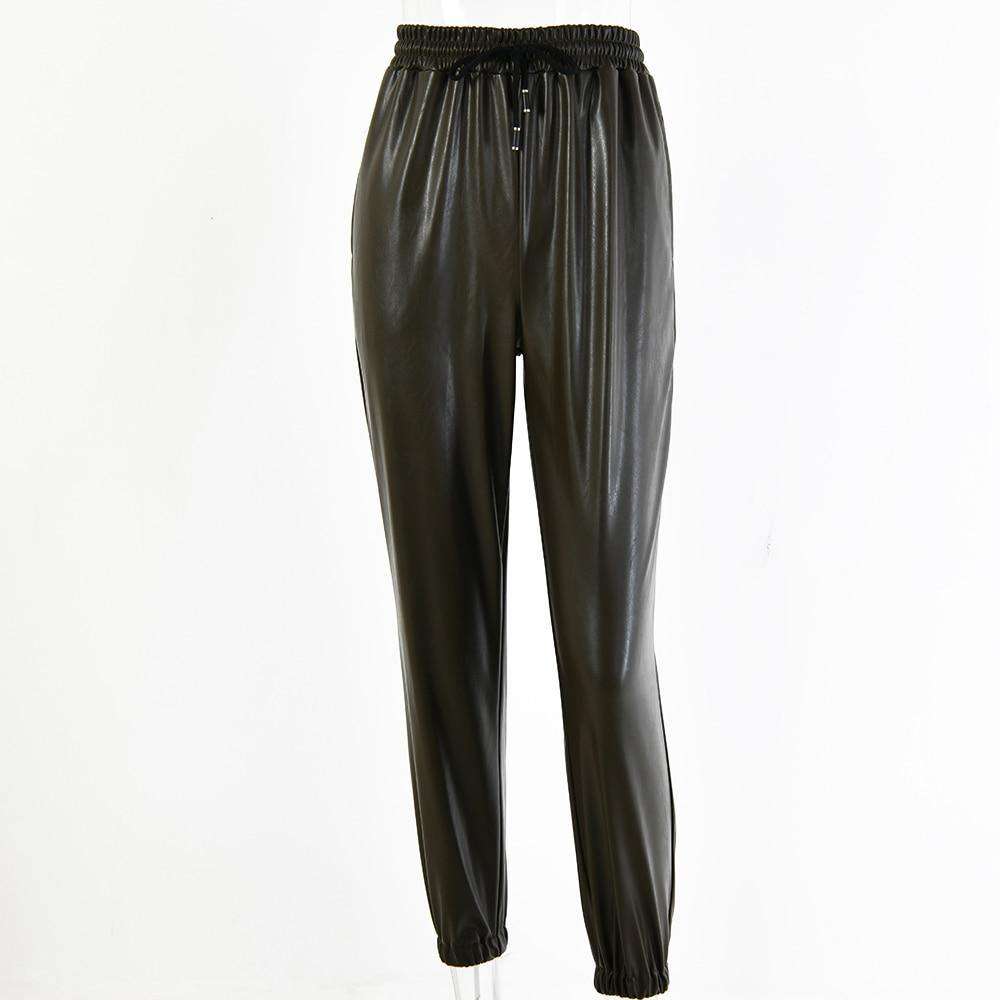 Leather Harem Pants