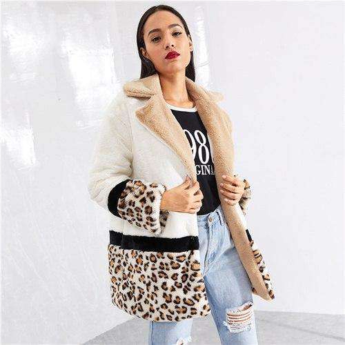 Leopard Manel Faux Pelz