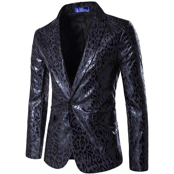 Leopard Mens Blazer New Design Hot Sale