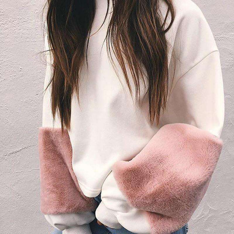 Long Sleeve Crewneck Elegant Warm Winter