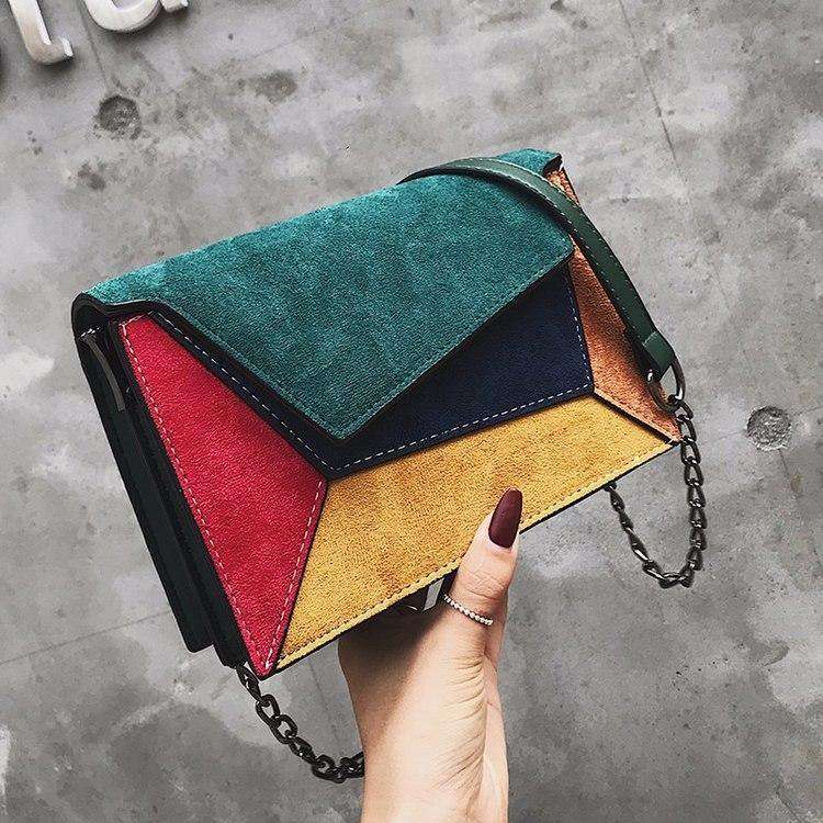 Luxus Bolsa Patchwork Messenger Taschen