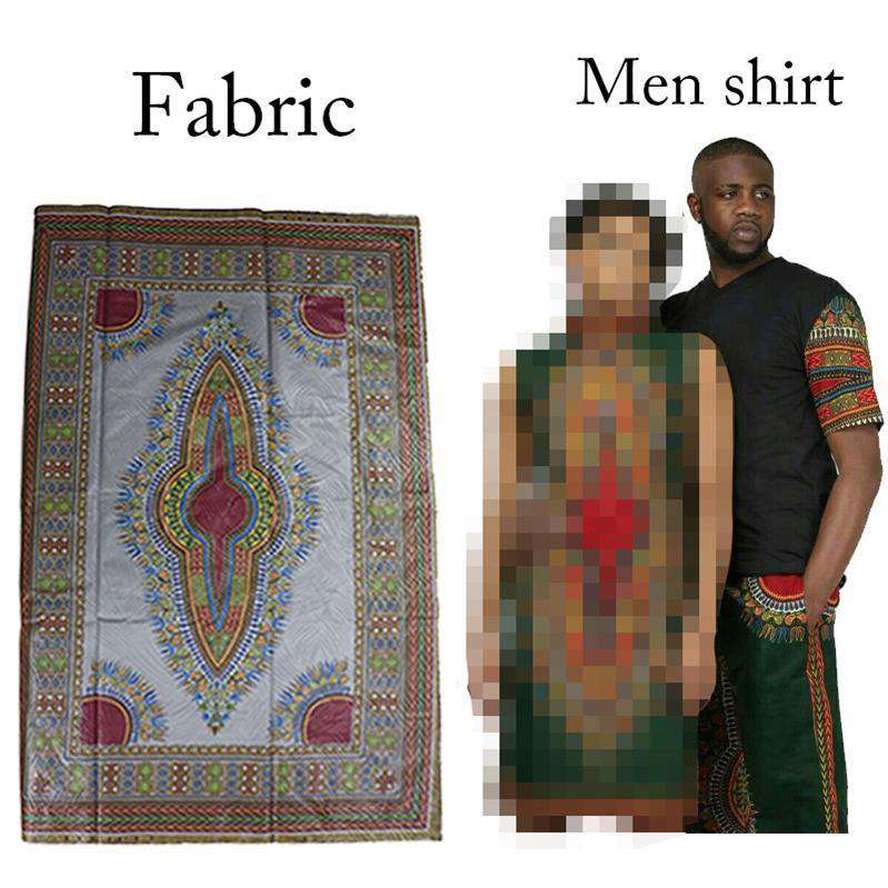 Men Set with African Cotton & mached Women Dresss